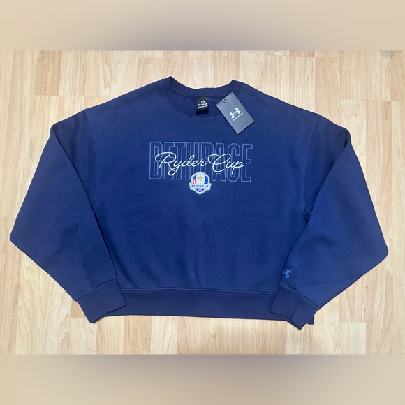 Ryder Cup 2025 Under Armour cropped crew next sweatshirt - Picture 1 of 9